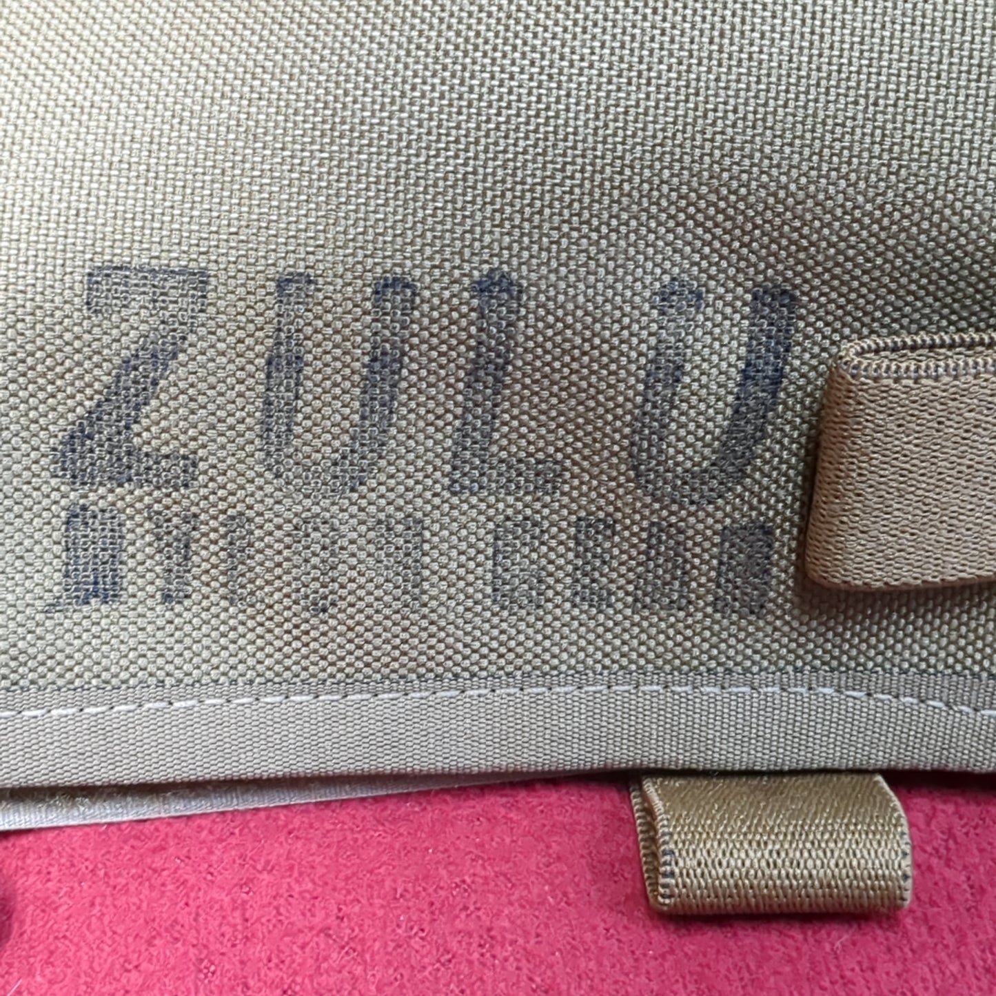Zulu Visor Panel W/Benchmade Hook Coyote Tan Excellent Condition (34cr- ca2-FEB180)