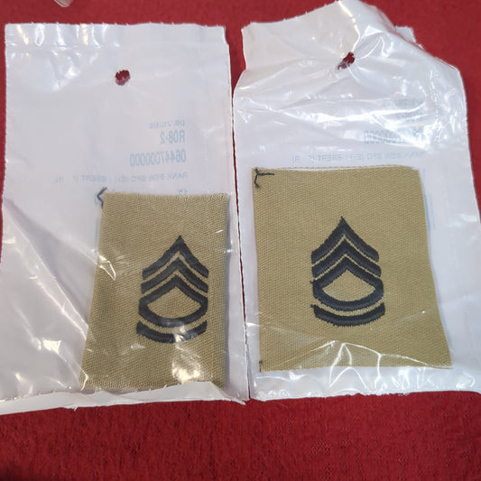 NOS US Army Set of E7 Sergeant First Class SFC Sew on Rank Desert DCU Camouflage (WSA01-B)
