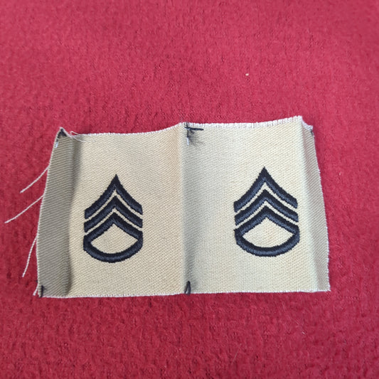 NOS US Army Set of E6 Staff Sergeant SSG Sew on Rank Desert DCU Camouflage (WSA01-D)