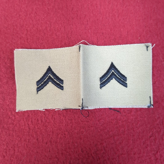 NOS US Army Set of E4 Corporal CPL Sew on Rank Desert DCU Camouflage (WSA01-F)