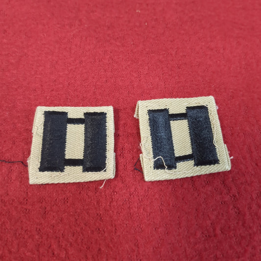 NOS US Army Set of Captain CPT Sew on Rank Desert DCU Camouflage (WSA01-J)