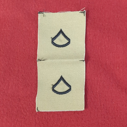 NOS US Army Set of E3 Private First Class PFC Sew on Rank Desert DCU Camouflage (WSA01-K)