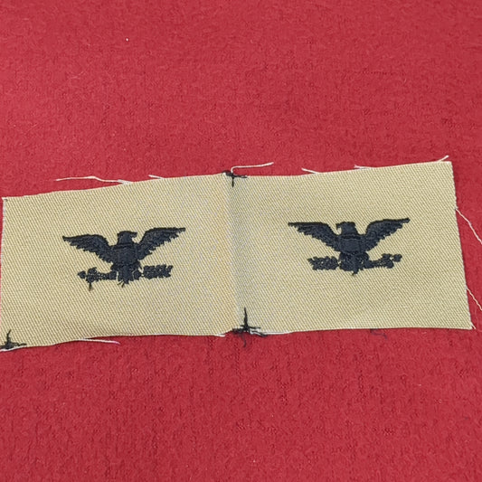 NOS US Army Set of Colonel COL Sew on Rank Desert DCU Camouflage (WSA02-KA)