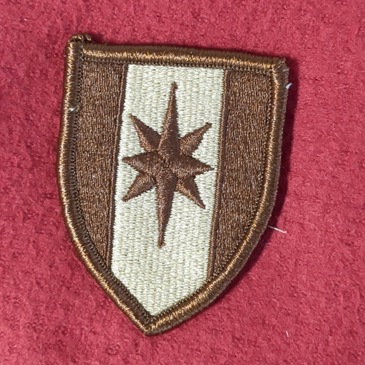NOS US Army 44th Medical Brigade Sew on Patch Desert DCU Camouflage (WSA04-RA)