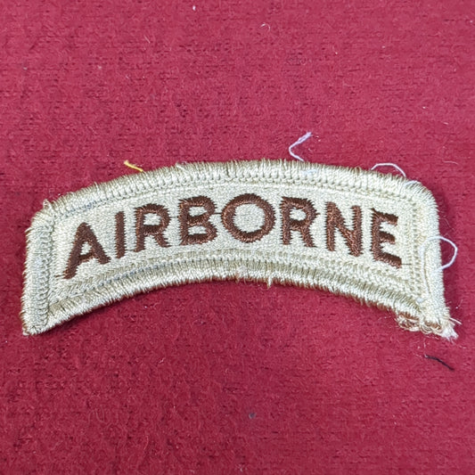NOS US Army Airborne Tab Sew on Patch Desert DCU Camouflage (WSA04-ZA)