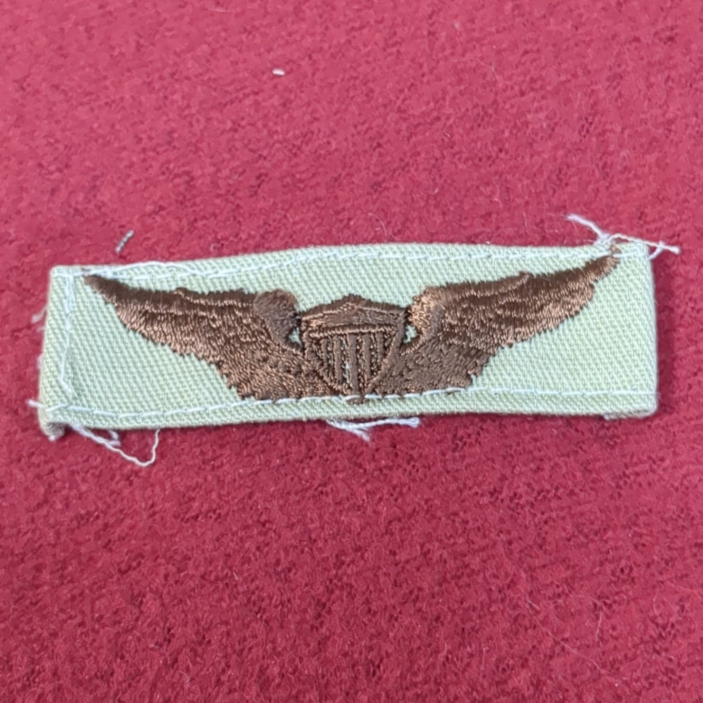 NOS US Army Aviator Badge Sew on Patch Desert DCU Camouflage (WSA05-MB)