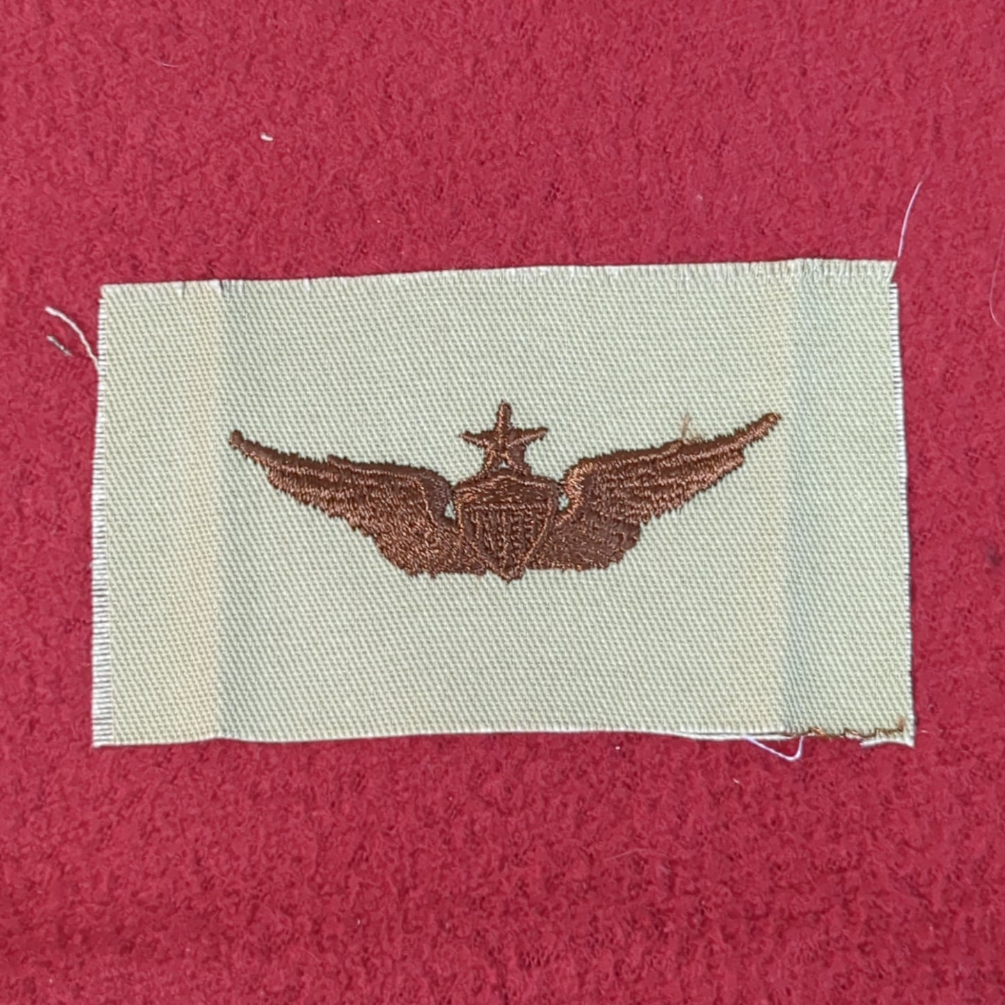 NOS US Army Senior Aviator Wings Sew on Patch Desert DCU Camouflage (WSA05-QB)