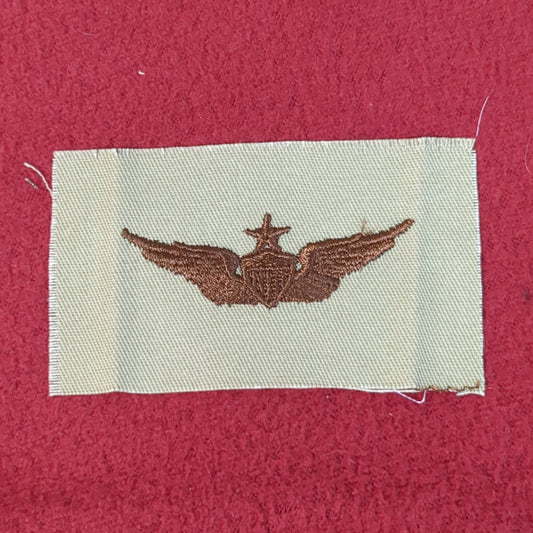 NOS US Army Senior Aviator Wings Sew on Patch Desert DCU Camouflage (WSA05-QB)