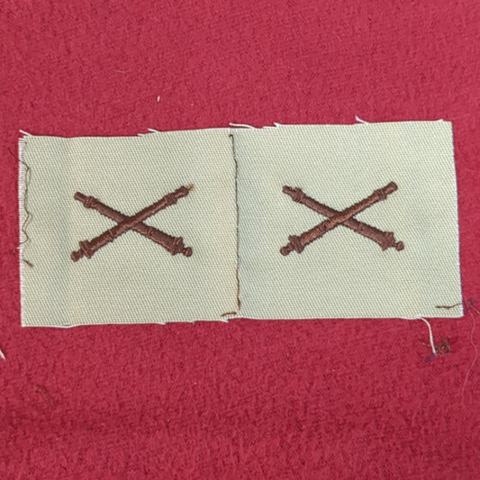 SET of NOS US Army FA Field Artillery Sew on Patch Desert DCU Camouflage (WSA05-UB)