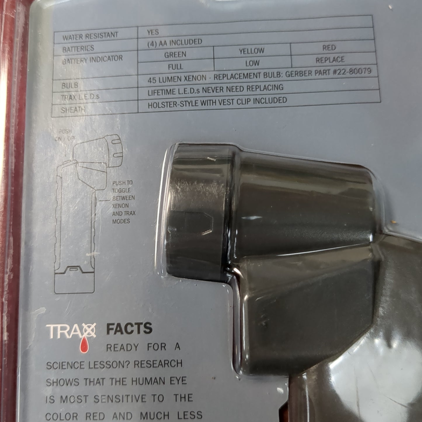 NOS Gerber Carnivore Blood Tracking Light  (j09  ab02-FEB200)