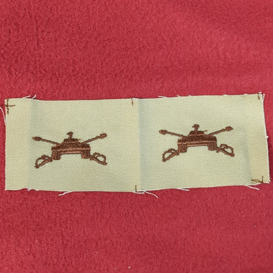 SET of NOS US Army Armor Branch Sew on Patch Desert DCU Camouflage (WSA06-HC)