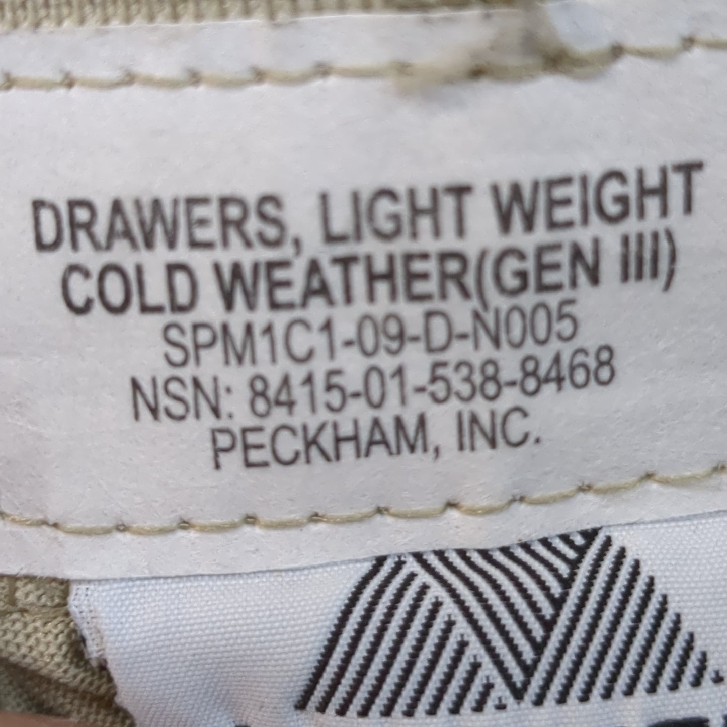 SET of Sand Small Regular Silks Gen III Level 1 Cold Weather Top Bottom (fa07-MAR13)