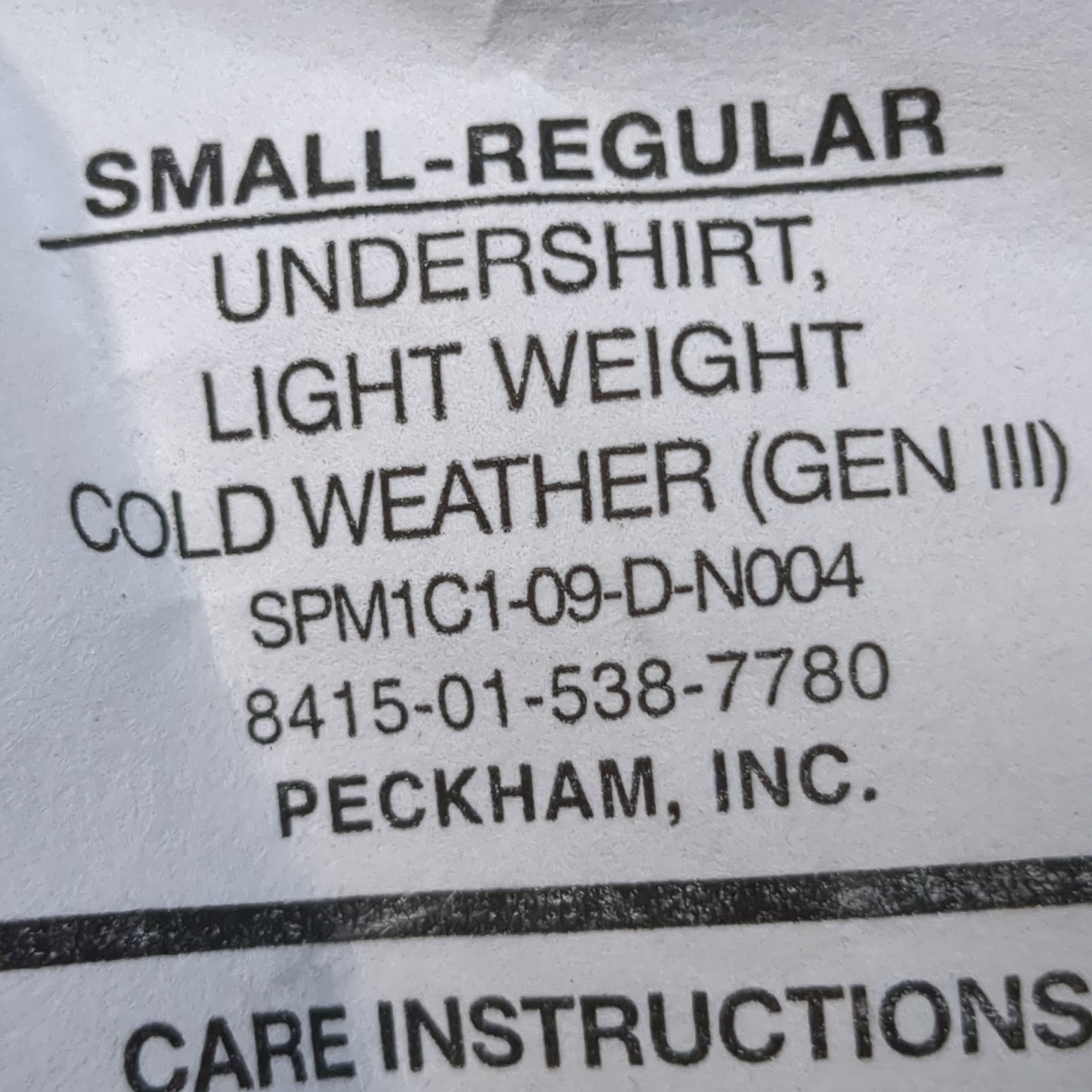 SET of Sand Small Regular Silks Gen III Level 1 Cold Weather Top Bottom (fa07-MAR13)
