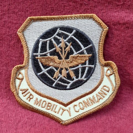 NOS USAF Air Mobility Command Patch Sew on Patch Desert DCU Camouflage (WSA07-WC)