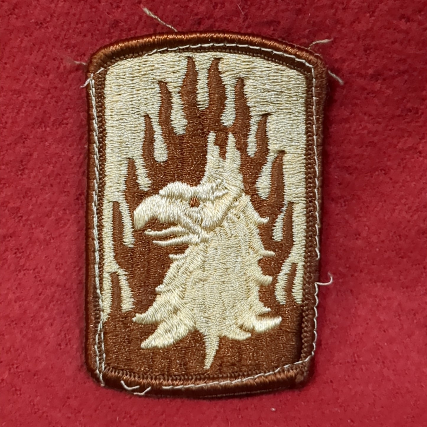 NOS US Army 12th Aviation Brigade (Combat) Patch Sew on Patch Desert DCU Camouflage (WSA07-FD)
