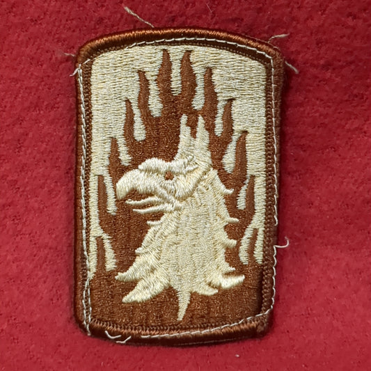 NOS US Army 12th Aviation Brigade (Combat) Patch Sew on Patch Desert DCU Camouflage (WSA07-FD)