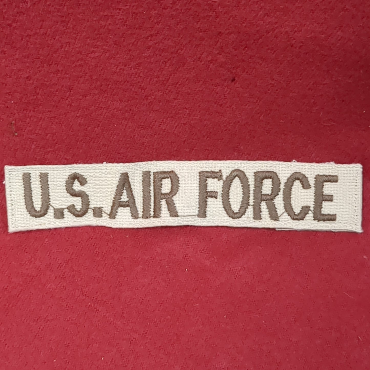 NOS USAF Air Force Name Tape Sew on Patch Desert DCU Camouflage (WSA07-KD)