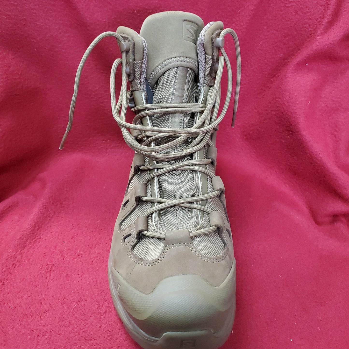 US Army 11.5M Solomon Quest 4D Coyote Goretex Ranger Boots *12g ws-8* (ab16-25Jun1)