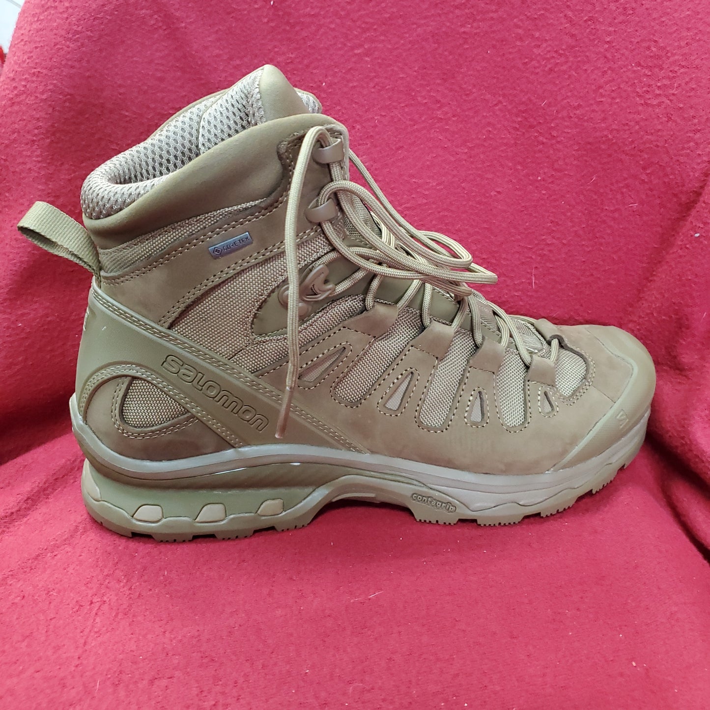 US Army 11.5M Solomon Quest 4D Coyote Goretex Ranger Boots *12g ws-8* (ab16-25Jun1)