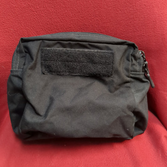 Utility Pouch/Admin Large Black Used *34cr- ca2-MAR80*