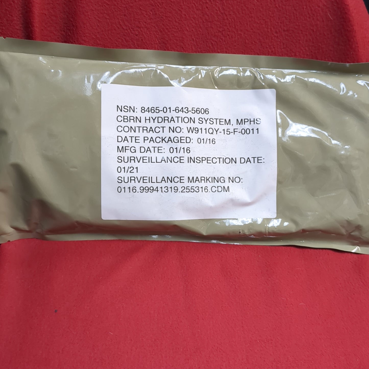 NOS US Army 100oz 3L MPHS Hydration Bladder CBRN Jlist US Army (08o- db01-MAR90)