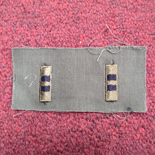 SET of US Army CW2 CHIEF WARRANT OFFICER 2 WO2 Rank Sew On OD Subdued Woodland BDU (bu02-wo9)