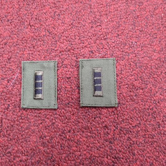 SET of US Army CW3 CHIEF WARRANT OFFICER 3 WO3 Rank Hook Loop OD Subdued Woodland BDU (bu02-wo7)
