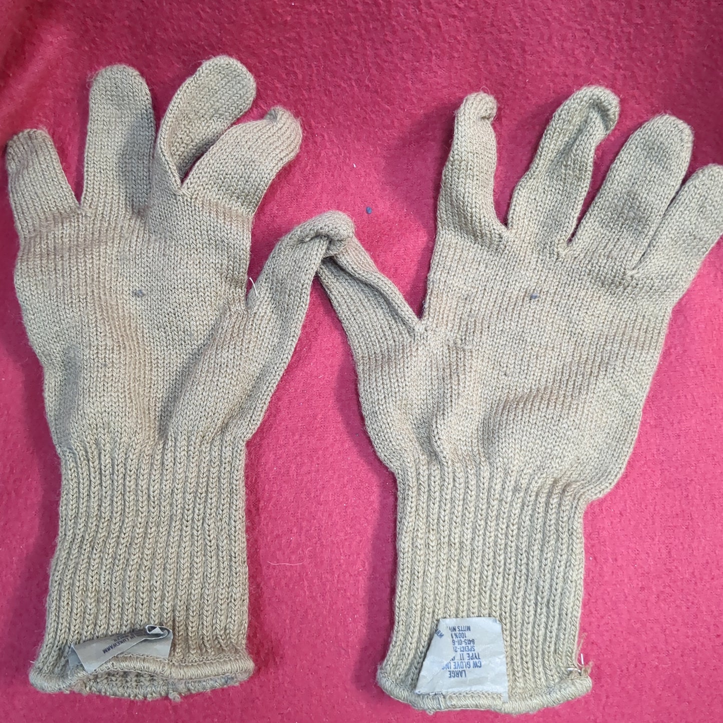 Cold Weather Thinsulate Inserts 40 Gram Large Coyote Good Condition (cb03-ALP03)