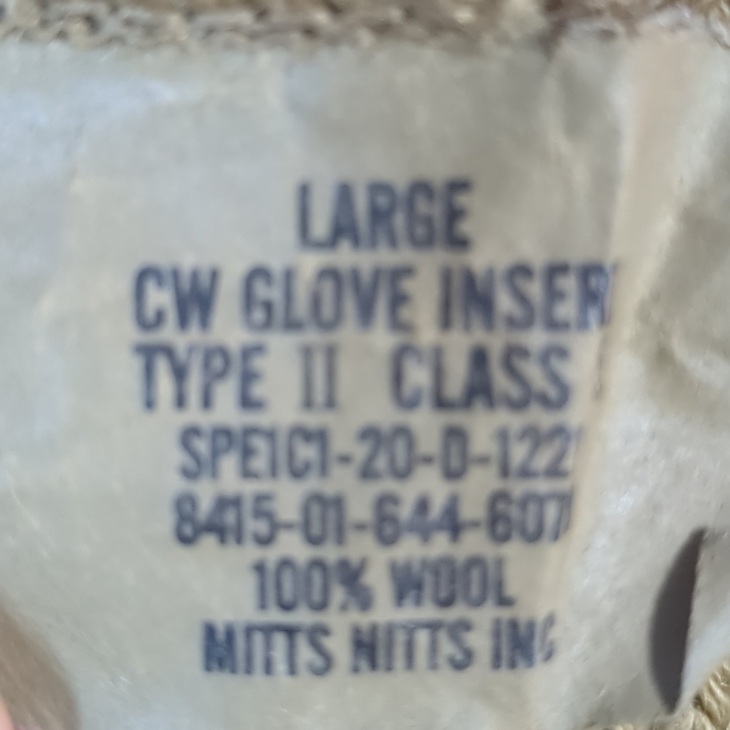Cold Weather Thinsulate Inserts 40 Gram Large Coyote Good Condition (cb03-ALP03)