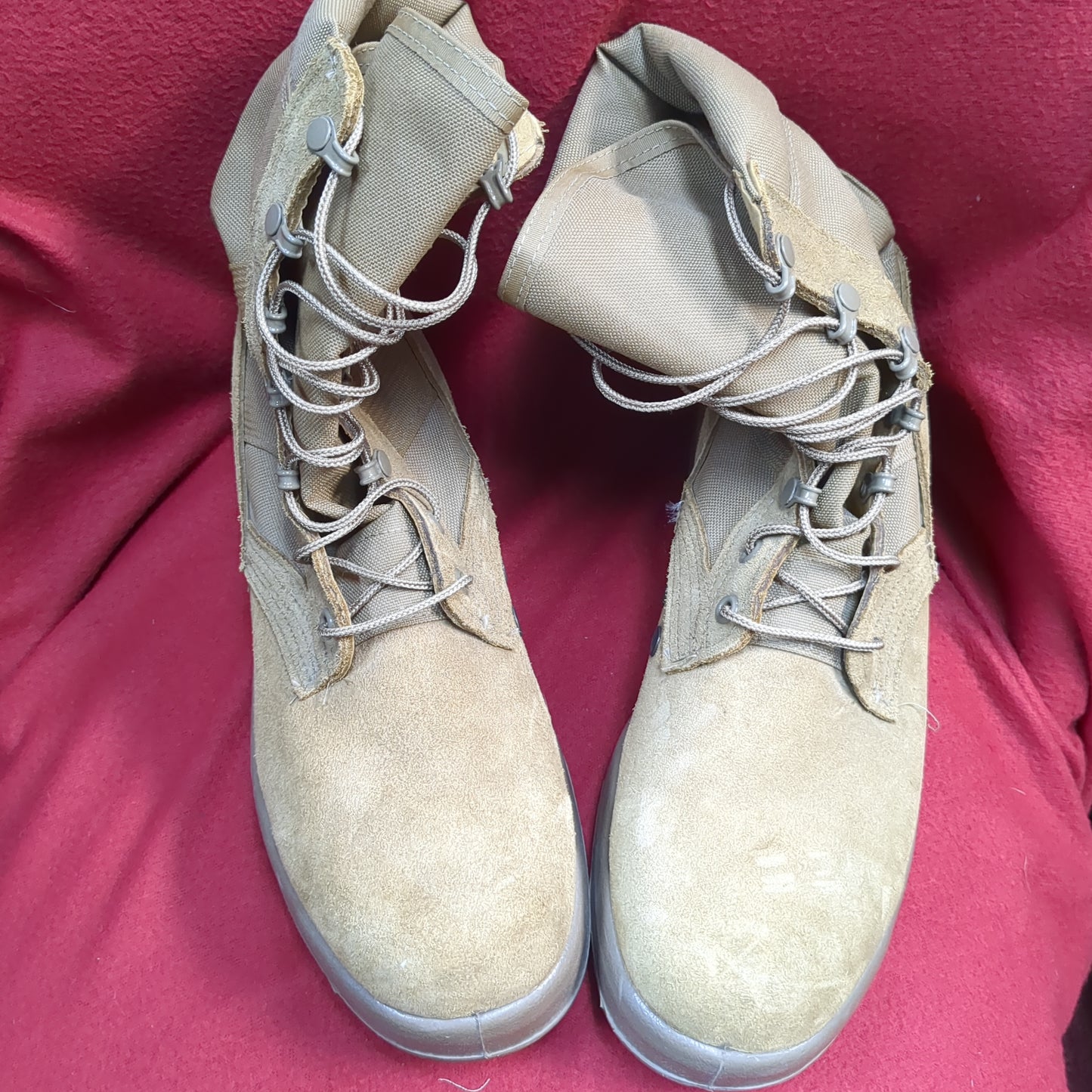 BELLEVILLE Desert Coyote Combat Boots 9.5 AHWC 18-D-1001 Used (BA09-ALP48)