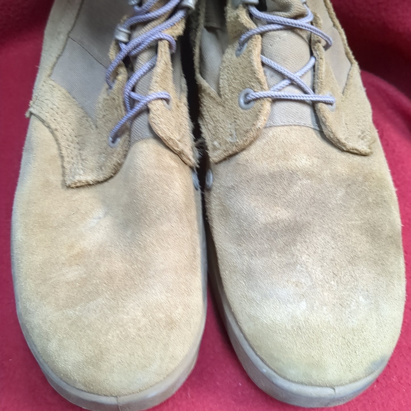 US Army 9 R Hot Weather Combat Boots Coyote 1004 Used (FA20-ALP52)