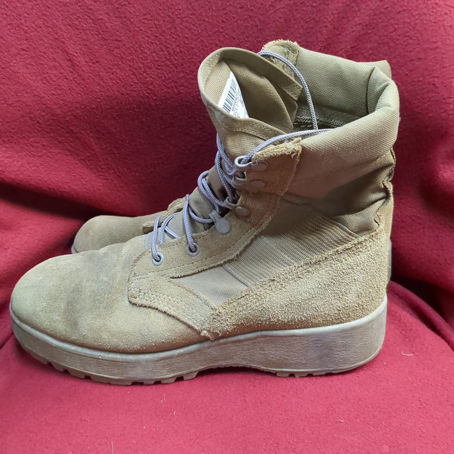 US Army 9 R Hot Weather Combat Boots Coyote 1004 Used (FA20-ALP52)