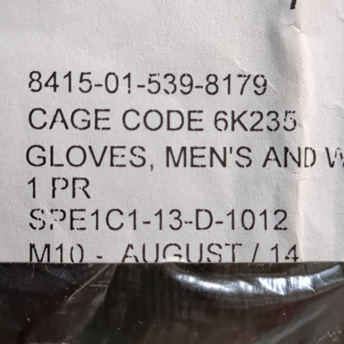 NOS -Unused- Men's Women's Intermediate Cold/Wet Gloves LARGE (cb02-ALP57)
