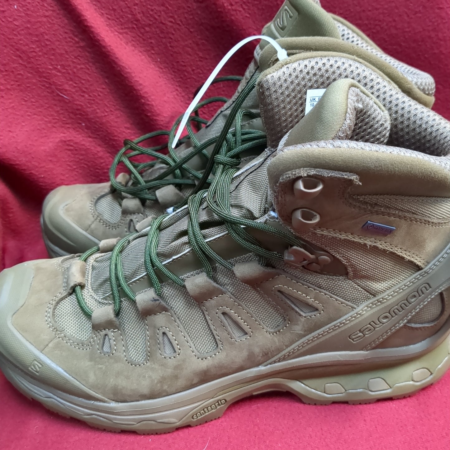 10.5M SALOMON Quest 4D GTX Forces 2 Coyote Gore-tex Boots (12g 12n- db13-6)