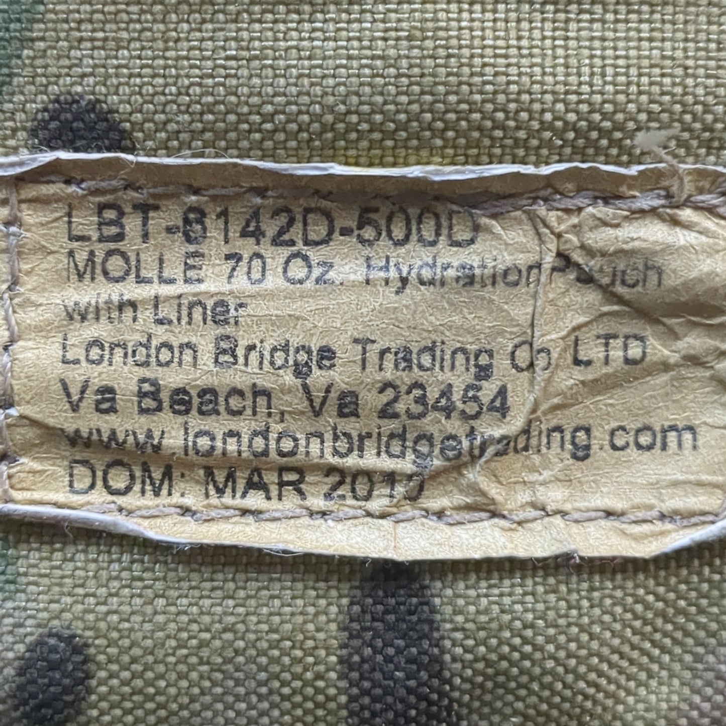 LBT Multicam Modular 70oz Hydration Pouch W/ Bladder London Bridge Tactical Military (08o- db01-YAM08)