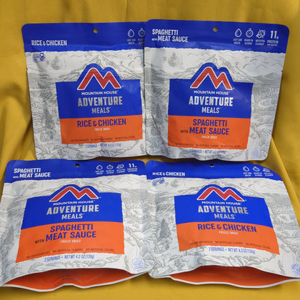 4 Pack Mountain House Adventure Meals EXP- 2053 (gttAM)