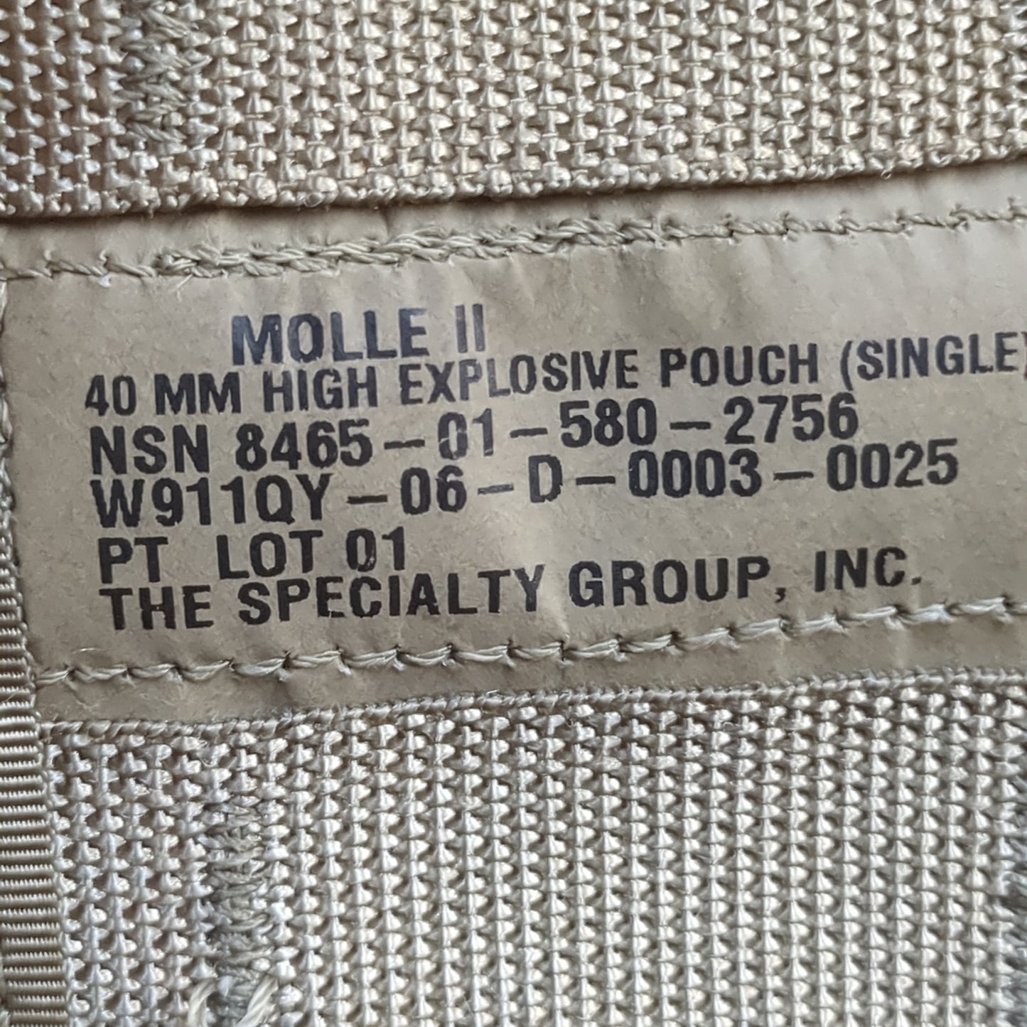 NOS )US Army 40 MM Pouch Single 2756 (ca07-YAM79)