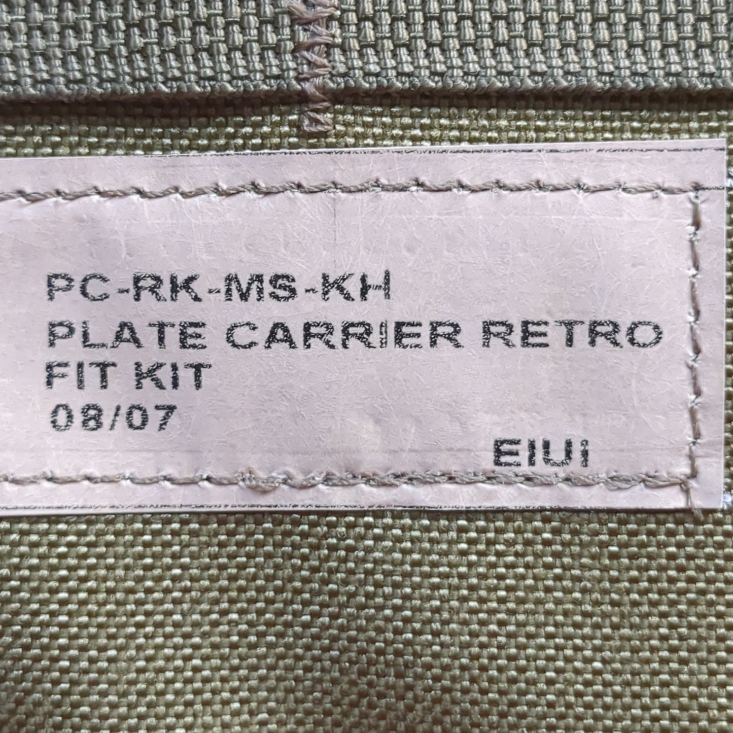 plate carrier retro pc-rk-ms-kh (od) coyote excellent condition (eb06-yam129)