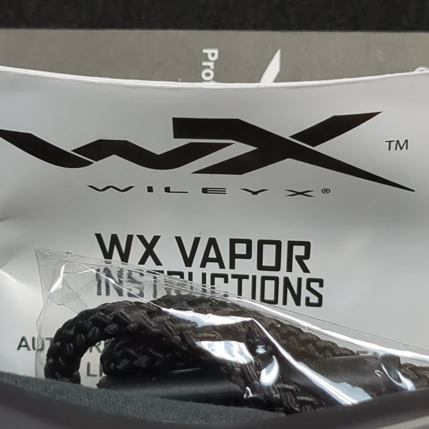 Nos usgi wiley x vapor ballistic apel eye protection clear/dark lens (cl2- (ab16-yam152)