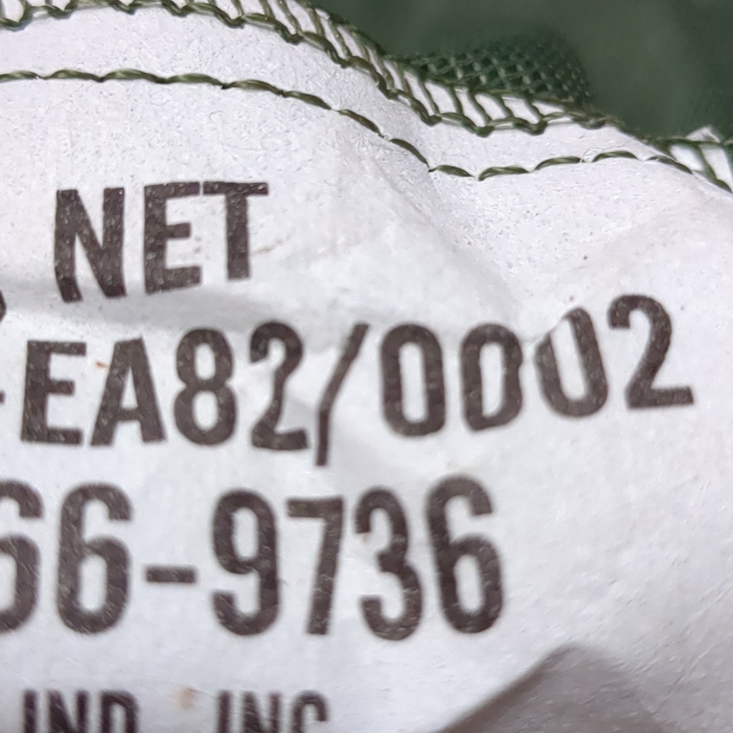 US military nos insect net protector / canopy, nsn: 7210-00-266-9736  (01cr- ca14-yam198)