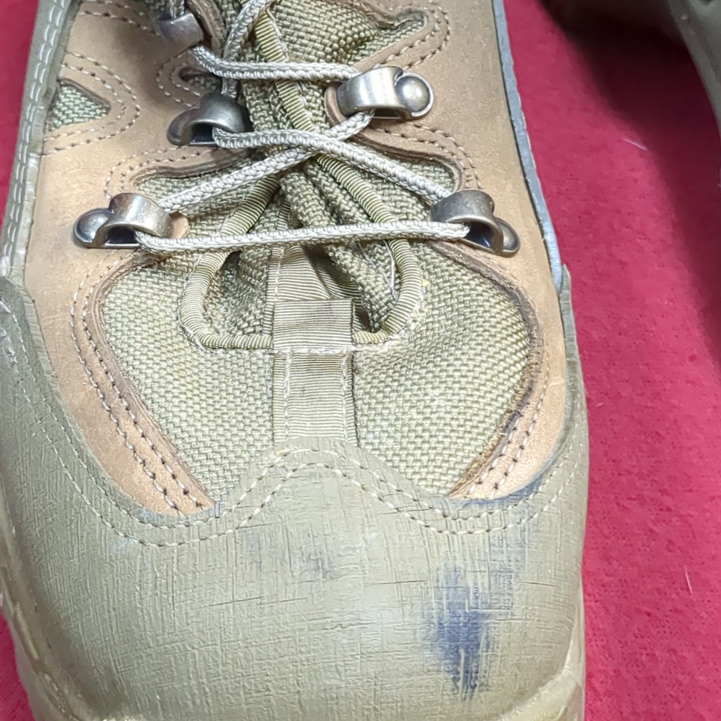 Wellco brown military hiking combat boots size 8.5 used (FA20-enu25)