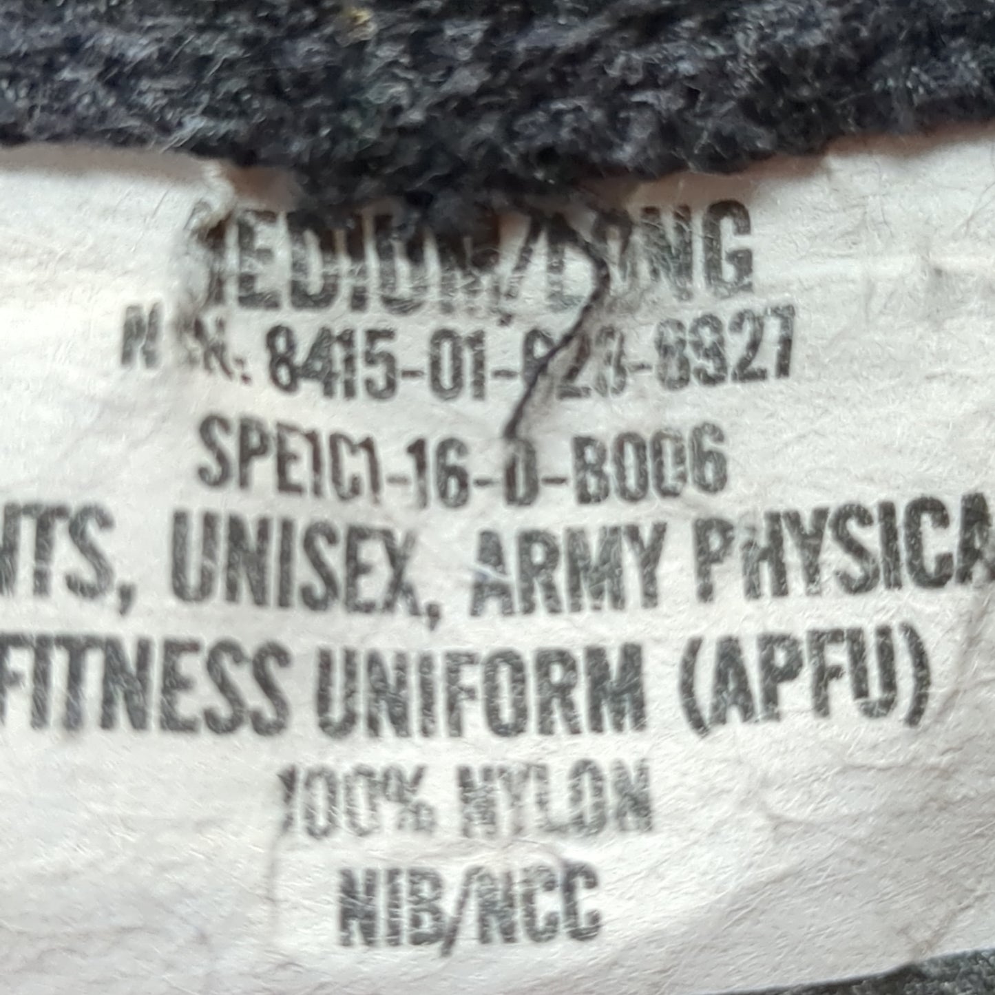 US army pt pants black medium long gold apfu uniform used (fb07-enu37)
