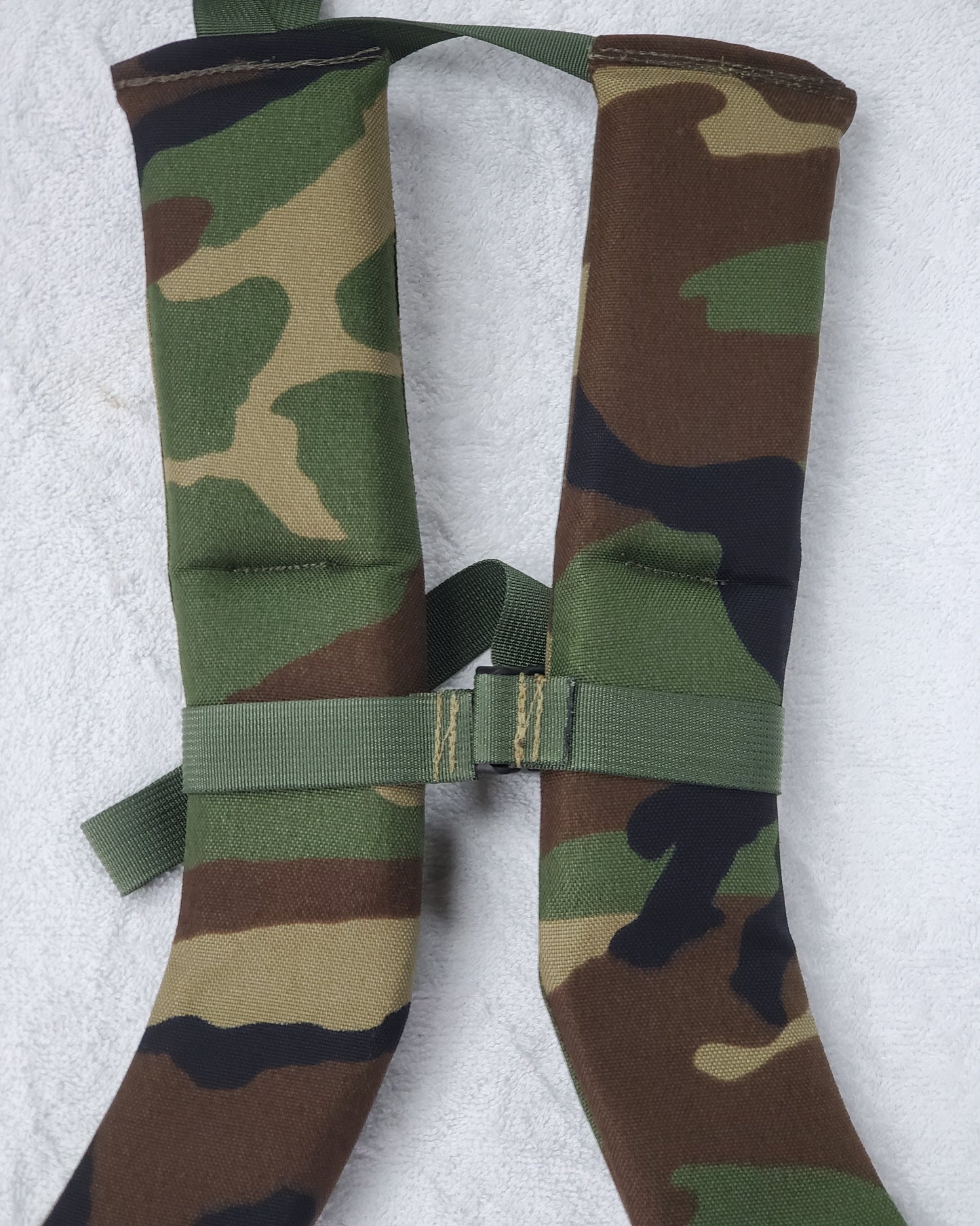 SET of Custom M81 Woodland BDU (God's Plaid) Shoulder Straps for Alice Malice Pack (WD/OD LC-3)