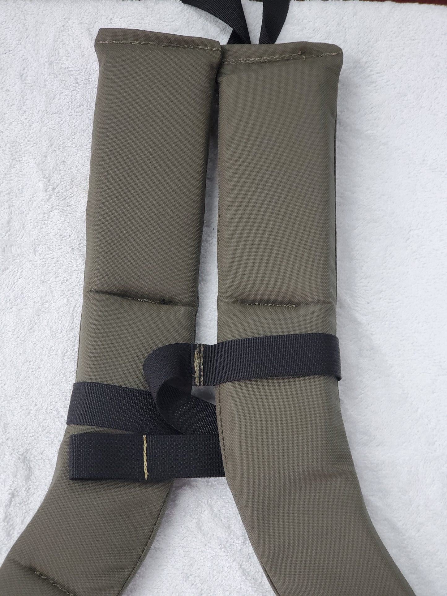 SET of Custom Ranger Green / Black Webbing Shoulder Straps Sternum Strap for Alice Malice Pack (RG/BLK LC-3)