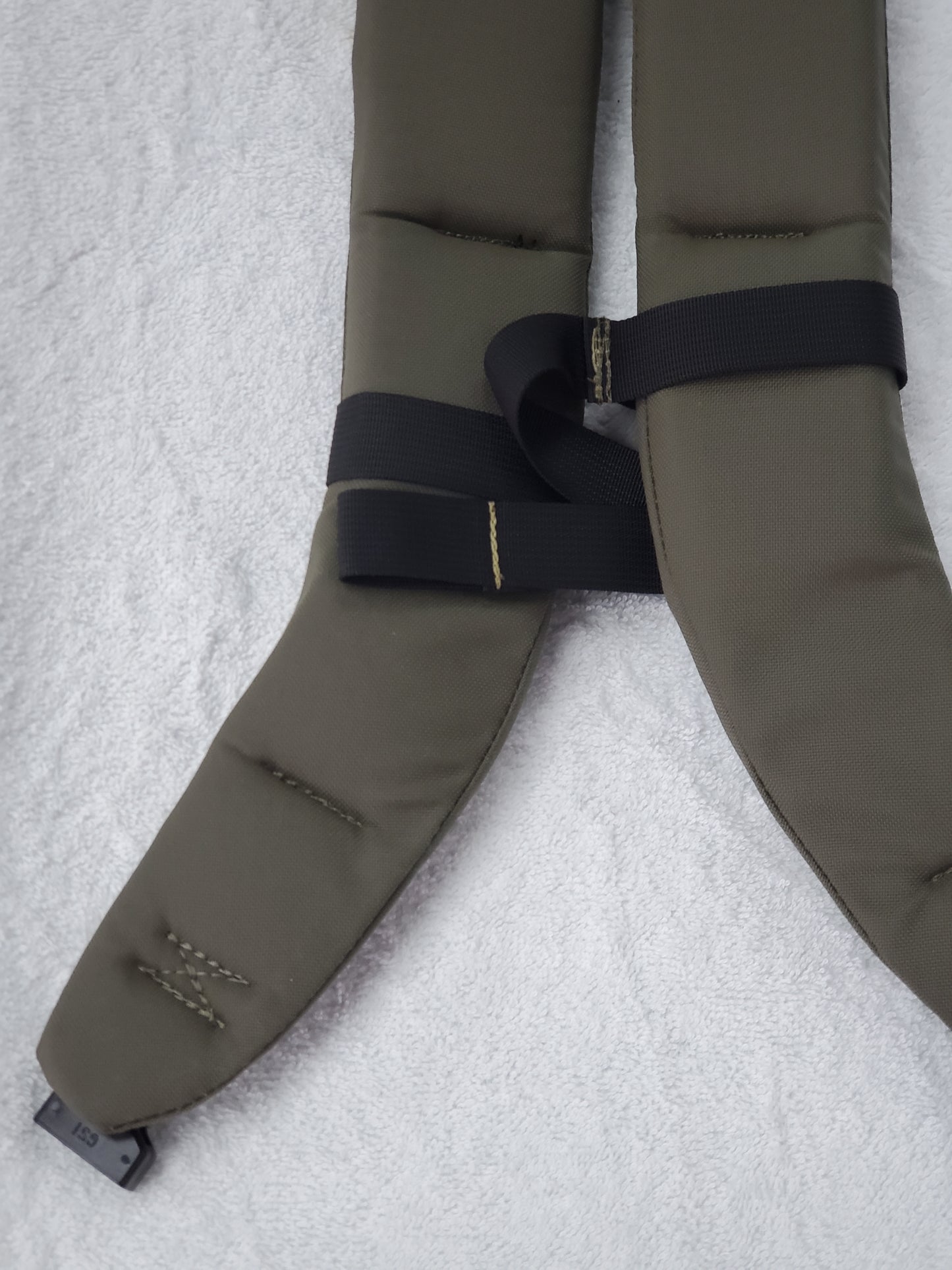SET of Custom Ranger Green / Black Webbing Shoulder Straps Sternum Strap for Alice Malice Pack (RG/BLK LC-3)