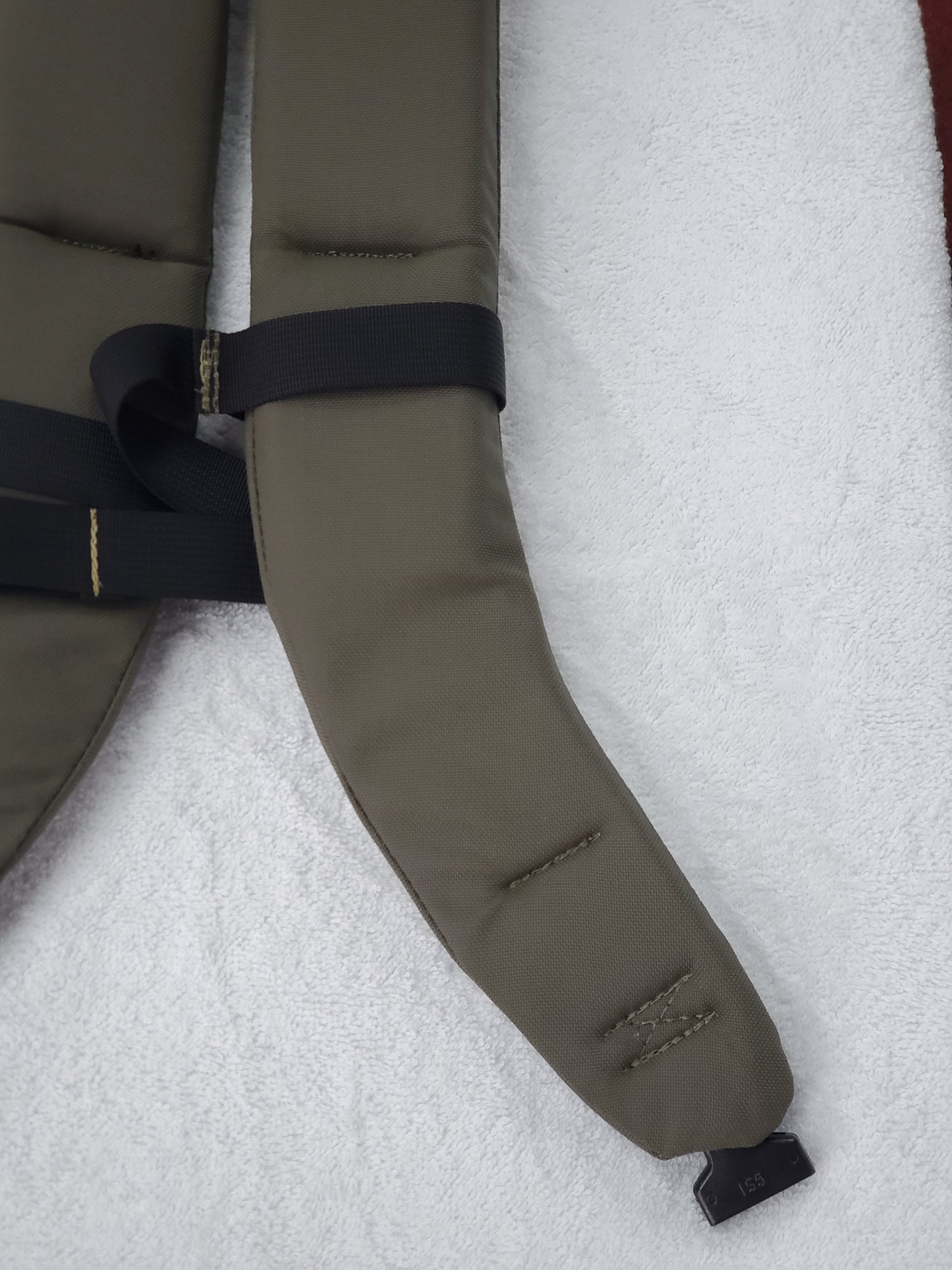 SET of Custom Ranger Green / Black Webbing Shoulder Straps Sternum Strap for Alice Malice Pack (RG/BLK LC-3)