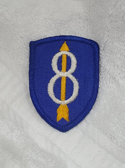 US Army 8th Infantry Division Patch Sew on Patch Color (bu08-8id)