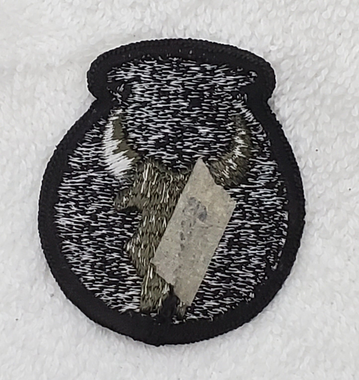US Army 34th Infantry Division Red Bull Subdued Sew On Patch OD BLACK (bu09-34id)
