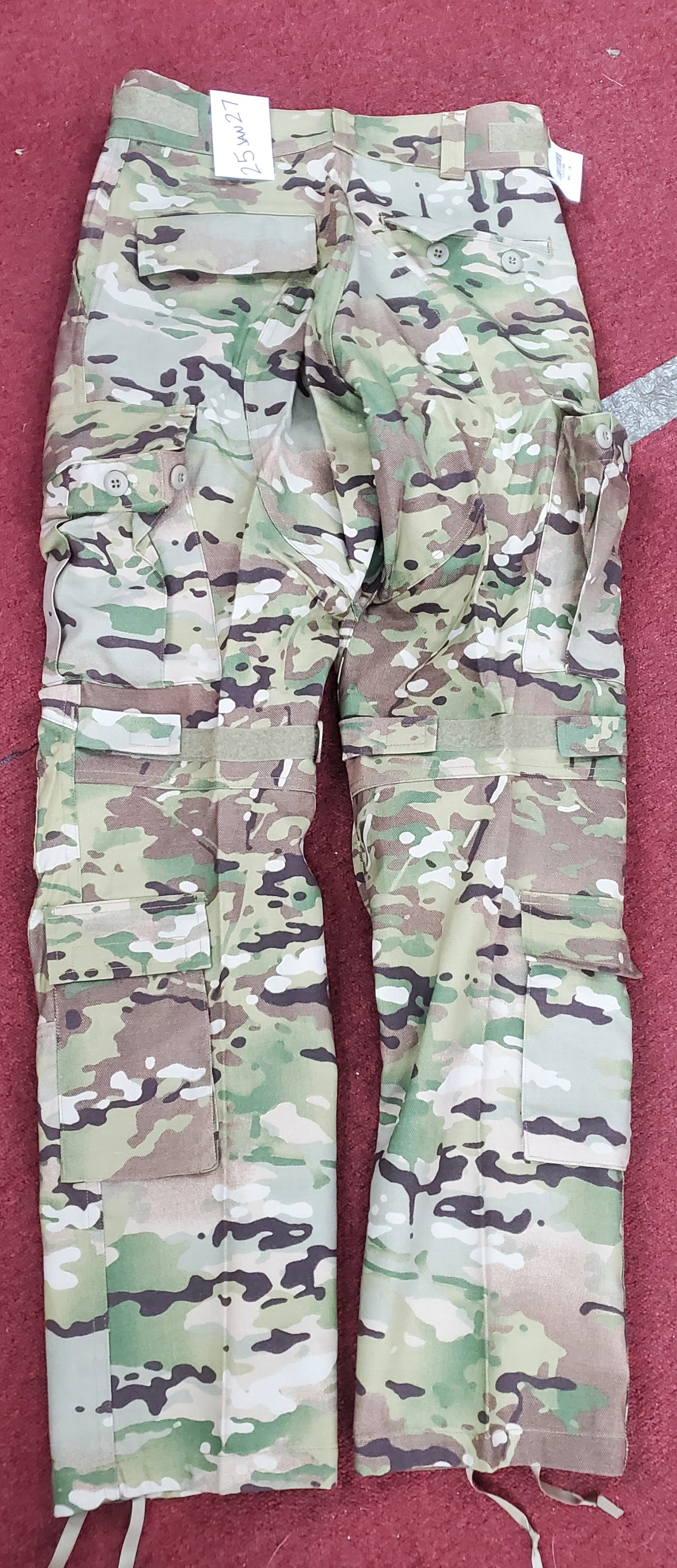 NOS Small Long US Army Deployment Frac Combat Pants w/ Knee Pad Pockets (db07-25jan27)