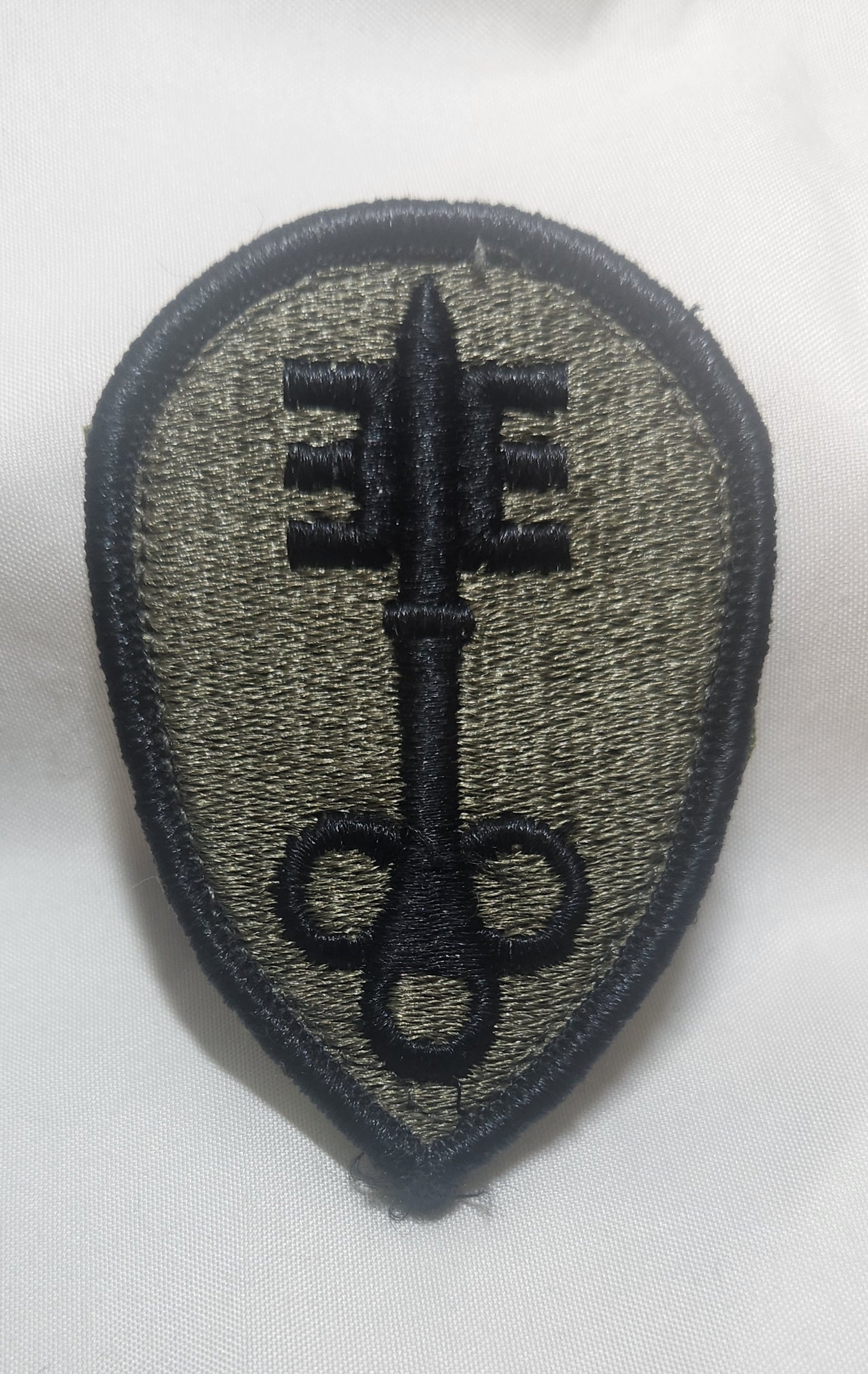 US Army 300th Military Police Patch Sew on Patch Subdued OD Black (WSA08-300th)